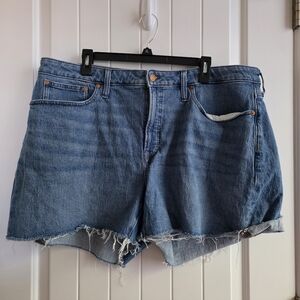 Madewell The Curvy Perfect Jean Shorts Size 18W